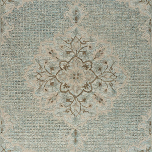 Homeroots 8' X 10' Blue Wool Hand Tufted Area Rug  Wool 395927