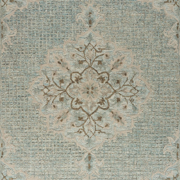 Homeroots 8' X 10' Blue Wool Hand Tufted Area Rug  Wool 395927