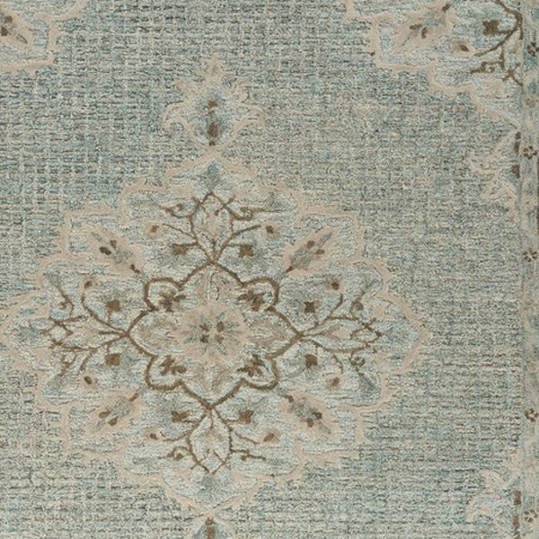 Homeroots 8' X 10' Blue Wool Hand Tufted Area Rug  Wool 395927