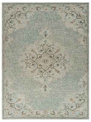 Homeroots 9' X 12' Blue Wool Hand Tufted Area Rug  Wool 395928
