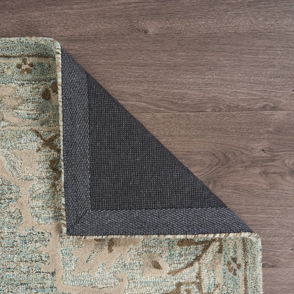 Homeroots 9' X 12' Blue Wool Hand Tufted Area Rug  Wool 395928