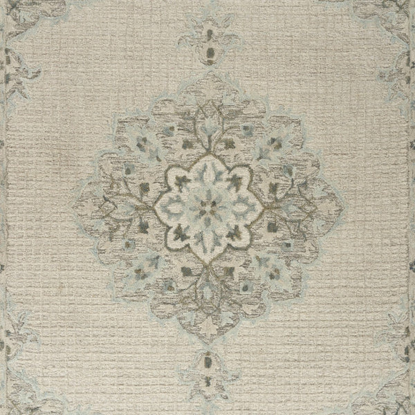 HomeRoots 8' Ivory Handmade Wool Area Rug - Timeless Elegance and Cozy Comfort for Any Living Space 8' X 10' 395930