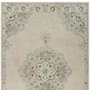 HomeRoots 8' Ivory Handmade Wool Area Rug - Timeless Elegance and Cozy Comfort for Any Living Space 9' X 12' 395931