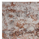 Homeroots 5' X 8' Brown And White Abstract Earth Area Rug  Polypropylene 395938