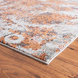 Homeroots 5' X 8' Brown And White Abstract Earth Area Rug  Polypropylene 395938