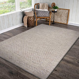 Homeroots 8' X 10' Gray Indoor Outdoor Area Rug  Polypropylene 395972