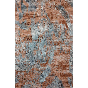 HomeRoots 8' Rustic Brown Abstract Area Rug - Contemporary Design with Earthy Tones for Modern Living Spaces 8' X 10' 395986