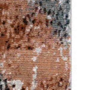 HomeRoots 8' Rustic Brown Abstract Area Rug - Contemporary Design with Earthy Tones for Modern Living Spaces 8' X 10' 395986