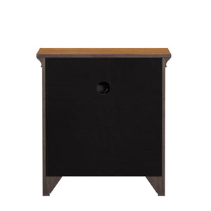 Arlene Rubberwood Nightstand with 3 Drawers and Built-in Usb Charging Ports