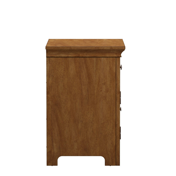 Arlene Nightstand with Drawer Cabinet and Built-in Usb Charging Ports for Bedroom