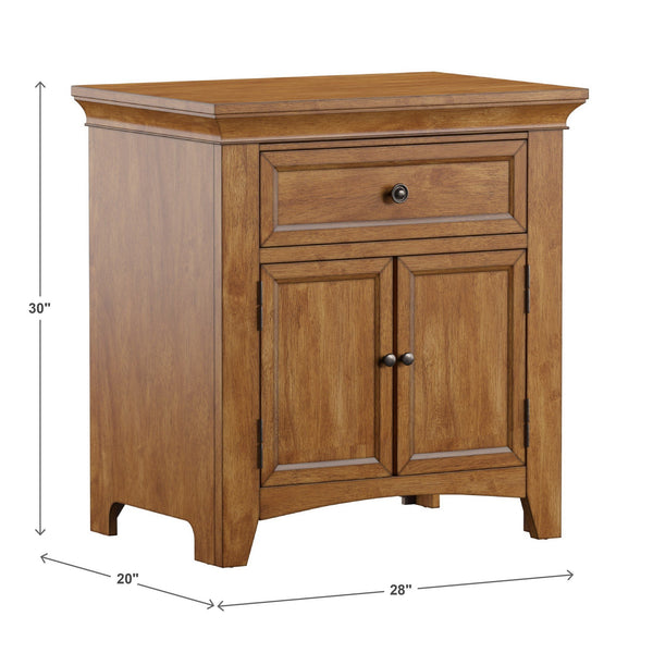 Arlene Nightstand with Drawer Cabinet and Built-in Usb Charging Ports for Bedroom
