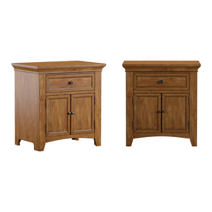 Arlene Nightstand with Drawer Cabinet and Built-in Usb Charging Ports for Bedroom