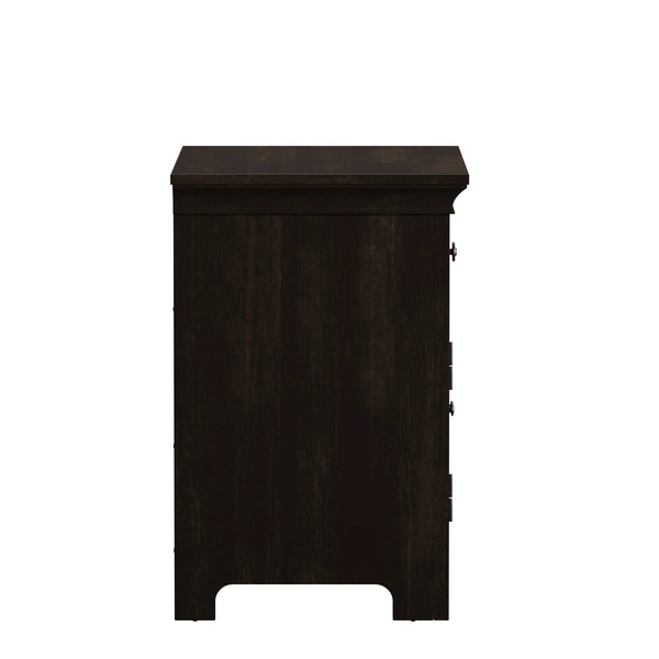 Arlene Nightstand with Drawer Cabinet and Built-in Usb Charging Ports for Bedroom