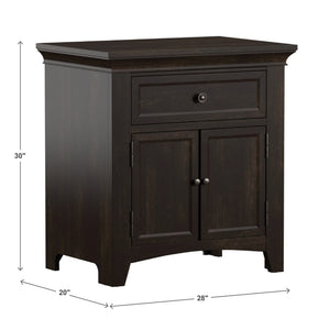 Arlene Nightstand with Drawer Cabinet and Built-in Usb Charging Ports for Bedroom