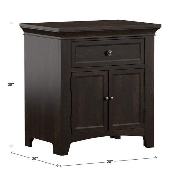 Arlene Nightstand with Drawer Cabinet and Built-in Usb Charging Ports for Bedroom