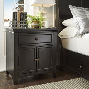 Arlene Nightstand with Drawer Cabinet and Built-in Usb Charging Ports for Bedroom