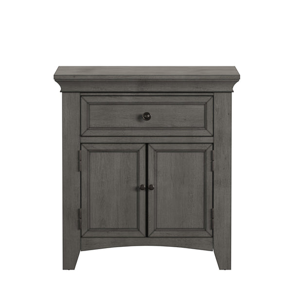 Arlene Nightstand with Drawer Cabinet and Built-in Usb Charging Ports for Bedroom