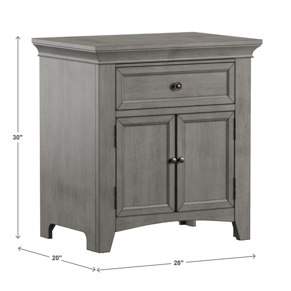 Arlene Nightstand with Drawer Cabinet and Built-in Usb Charging Ports for Bedroom