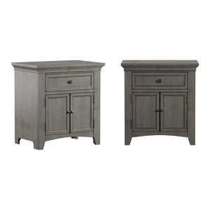 Arlene Nightstand with Drawer Cabinet and Built-in Usb Charging Ports for Bedroom