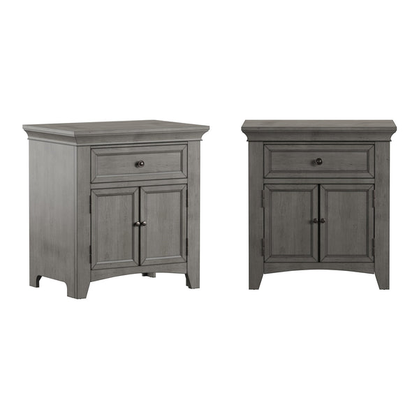 Arlene Nightstand with Drawer Cabinet and Built-in Usb Charging Ports for Bedroom