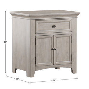Arlene Nightstand with Drawer Cabinet and Built-in Usb Charging Ports for Bedroom