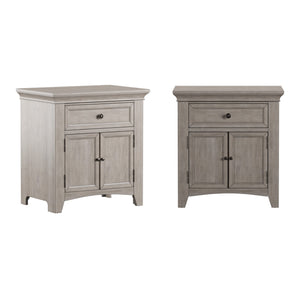 Arlene Nightstand with Drawer Cabinet and Built-in Usb Charging Ports for Bedroom