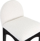 Waldorf Cream Boucle Fabric Stool 395Cream-C Meridian Furniture