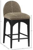 Waldorf Olive Boucle Fabric Stool 395Olive-C Meridian Furniture