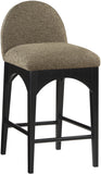 Waldorf Olive Boucle Fabric Stool 395Olive-C Meridian Furniture