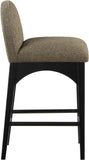 Waldorf Olive Boucle Fabric Stool 395Olive-C Meridian Furniture