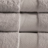 Madison Park Signature Turkish Transitional Cotton 6 Piece Bath Towel Set MPS73-317 Taupe