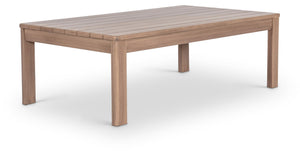 Meridian Furniture Newport Solid Acacia Slatted Outdoor Coffee Table with Thermowood Weather Protection 396-CT