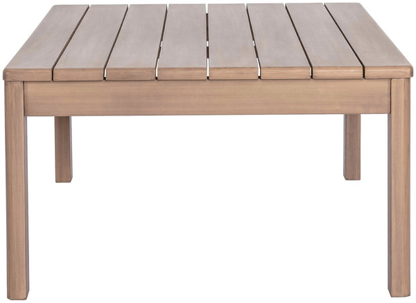 Meridian Furniture Newport Solid Acacia Slatted Outdoor Coffee Table with Thermowood Weather Protection 396-CT