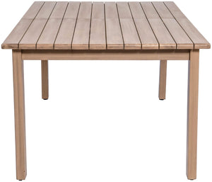 Meridian Furniture Newport Extendable Solid Acacia Outdoor Dining Table Thermowood Slatted Patio Design 396-DT