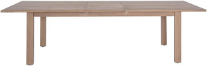 Meridian Furniture Newport Extendable Solid Acacia Outdoor Dining Table Thermowood Slatted Patio Design 396-DT
