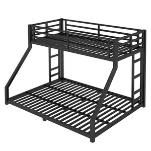 English Elm Metal Twin Xl Over Queen Bunk Bed For Teens & Adults - Space-Saving, Sturdy & Noise-Reducing Design! W1580P243343