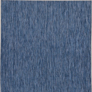 Homeroots 5' X 7' Blue And Natural Nautical Anchor Indoor Outdoor Area Rug  Polypropylene 396118