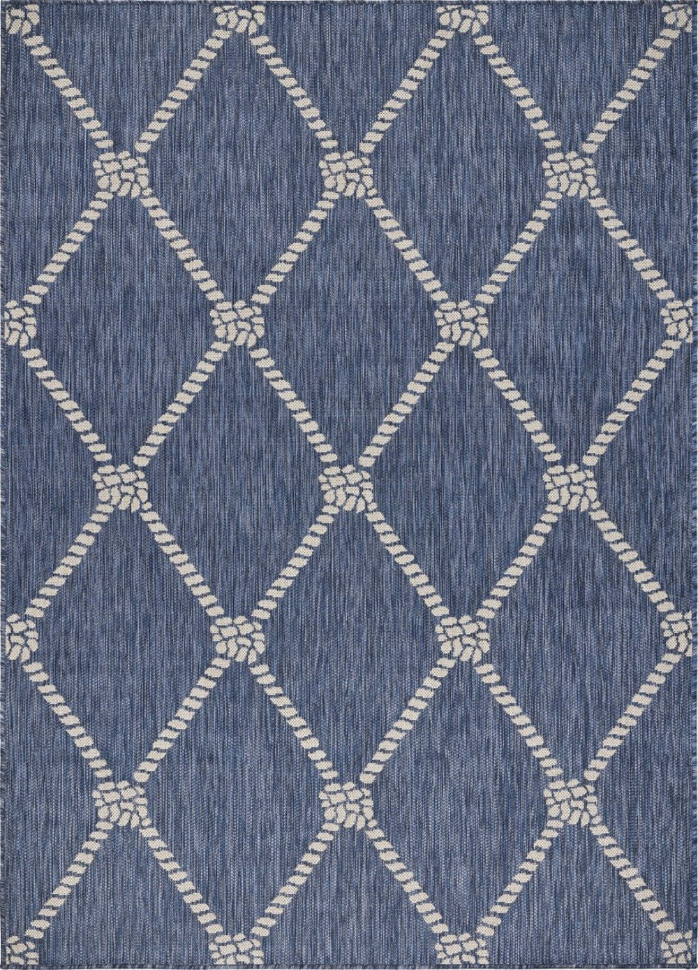 HomeRoots 8' Stylish Blue and Gray Area Rug for Indoor and Outdoor Spaces – Durable, Low-Maintenance Comfort 8' X 10' Rectangle 396126