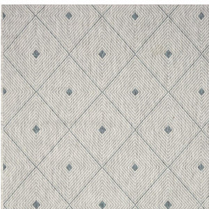 HomeRoots 8' Versatile Blue and Gray Indoor Outdoor Area Rug for Stylish Spaces, Easy Care, and Durability 8' x 10' 396240