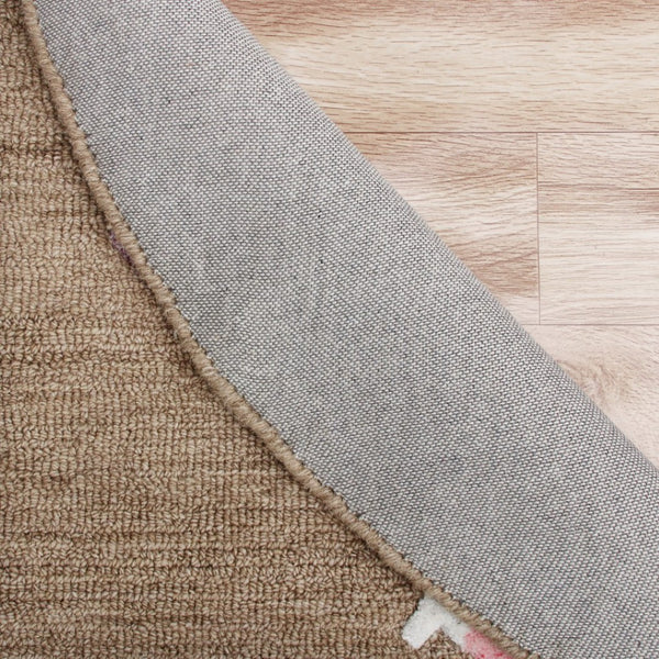 HomeRoots 5' Taupe Wool Handcrafted Area Rug – Elegant, Durable, and Cozy Handmade Addition for Any Space 5' Round 396269