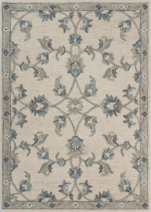 Homeroots 5' X 7' Light Blue Wool Hand Tufted Area Rug  Wool 396274