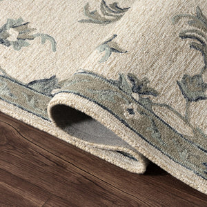 HomeRoots 5' Green Wool Hand-Tufted Rug - Timeless Elegance for Any Space, Durable, Soft, and Artisan Crafted 5' X 7' Rectangle 396274