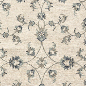 HomeRoots 5' Green Wool Hand-Tufted Rug - Timeless Elegance for Any Space, Durable, Soft, and Artisan Crafted 5' X 7' Rectangle 396274