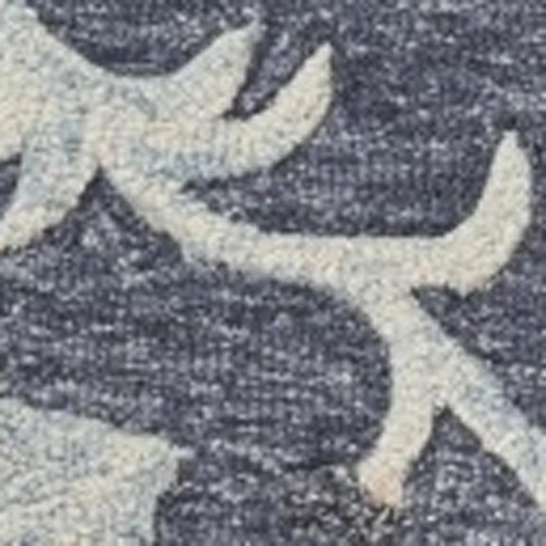 5x7 Artisan Hand Tufted Wool Area Rug in Blue Gray for Living Room Decor