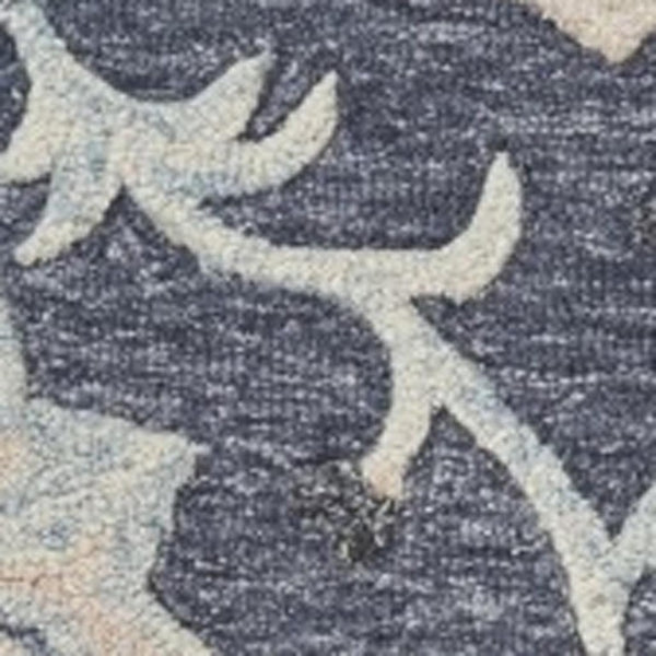 5x7 Artisan Hand Tufted Wool Area Rug in Blue Gray for Living Room Decor