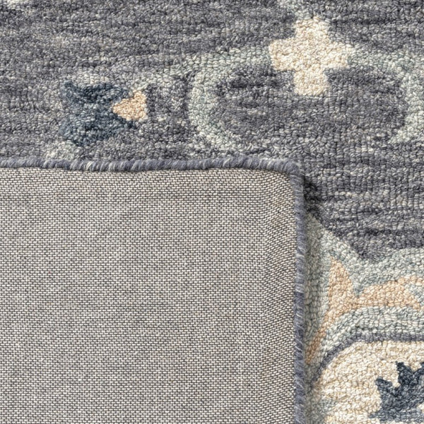 5x7 Artisan Hand Tufted Wool Area Rug in Blue Gray for Living Room Decor