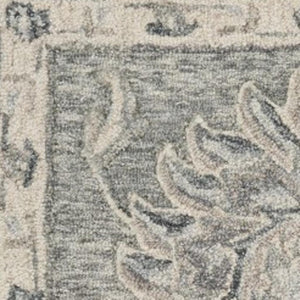 HomeRoots 7' Gray Wool Hand-Tufted Area Rug – Luxurious Soft Pile for Elegant Living Spaces & Timeless Style 7' X 9' Rectangle 396283