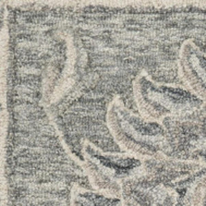HomeRoots 7' Gray Wool Hand-Tufted Area Rug – Luxurious Soft Pile for Elegant Living Spaces & Timeless Style 7' X 9' Rectangle 396283