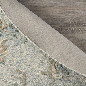 HomeRoots 7' Gray Wool Hand-Tufted Area Rug - Timeless Style and Comfort for Modern and Traditional Homes 5' Round Round 396293