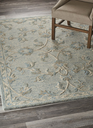 HomeRoots 7' Gray Wool Hand-Tufted Area Rug - Timeless Style and Comfort for Modern and Traditional Homes 5' X 7' Rectangle 396294